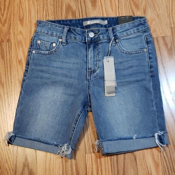 Girl's sz 12 Tractr High Rise Shorts, bermuda - Picture 1 of 5